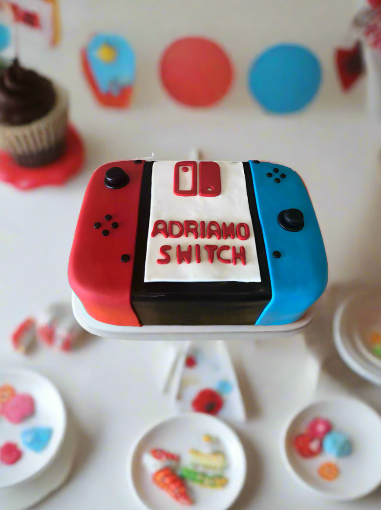 Nintendo Switch Fondant Cake