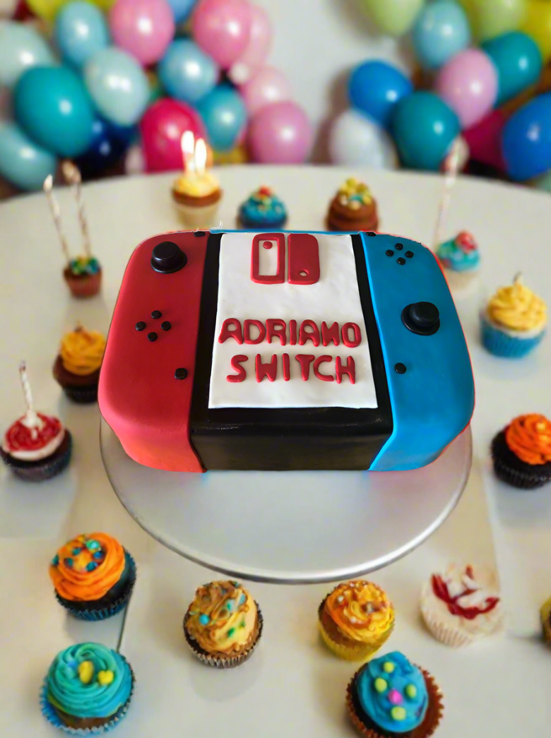 Nintendo Switch Fondant Cake