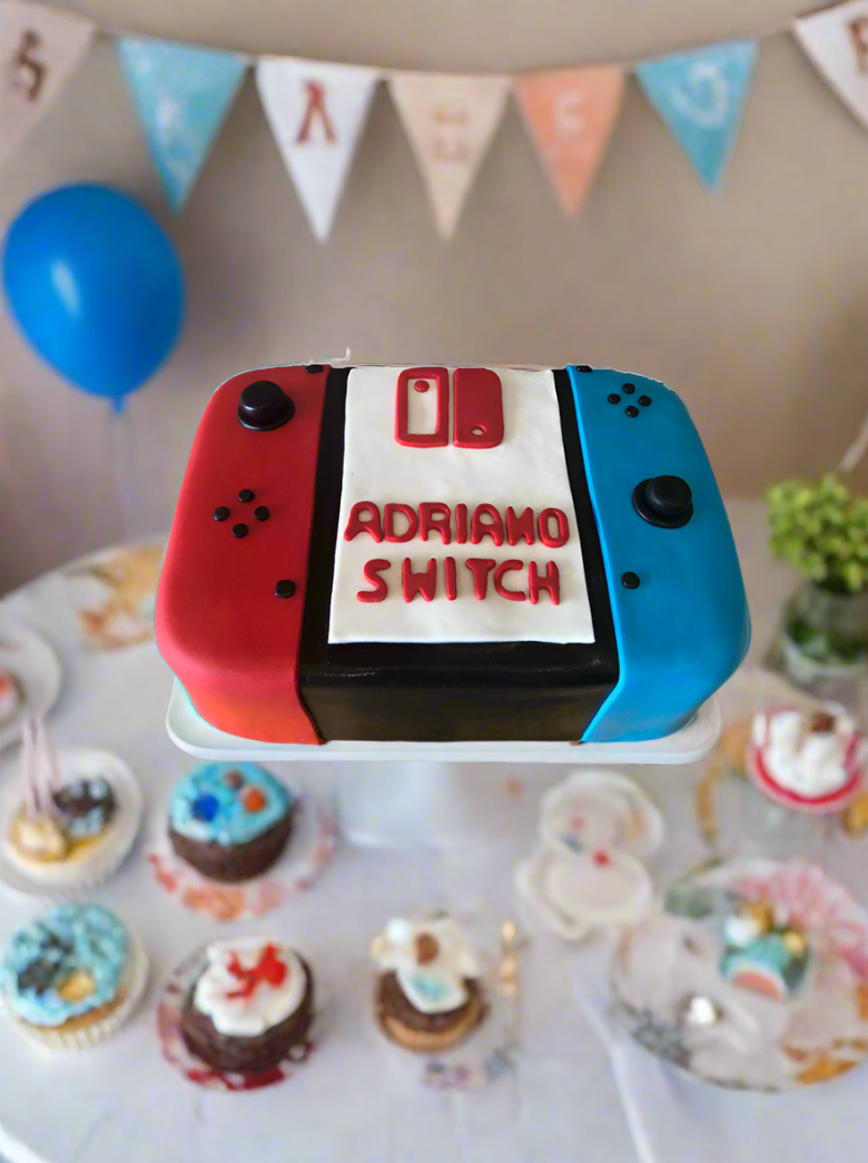 Nintendo Switch Fondant Cake
