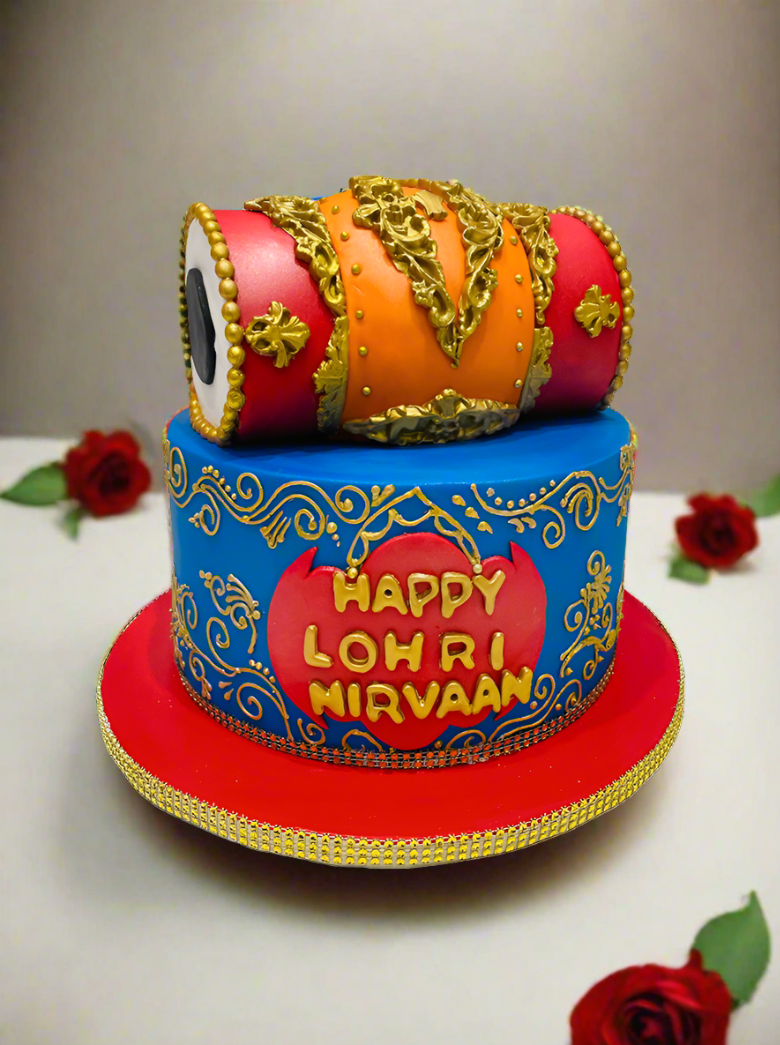 Nirvaan Lohri Fondant Cake