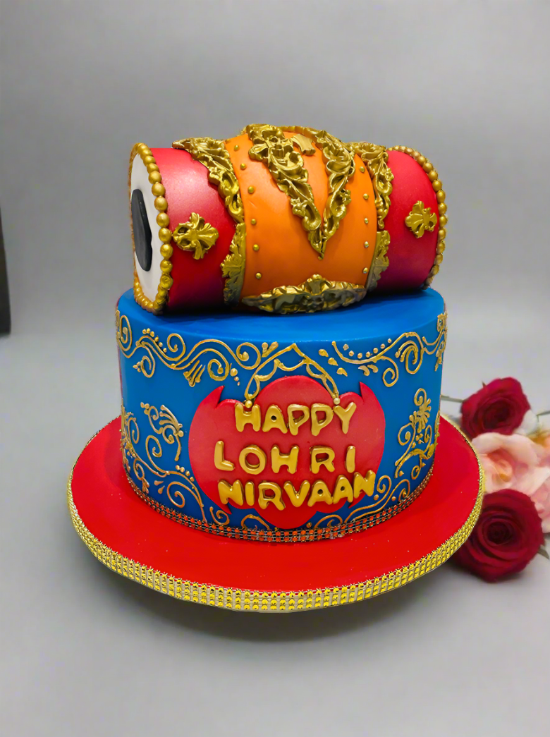 Nirvaan Lohri Fondant Cake