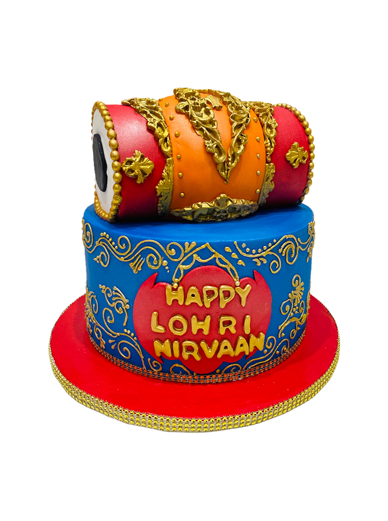 Nirvaan Lohri Fondant Cake