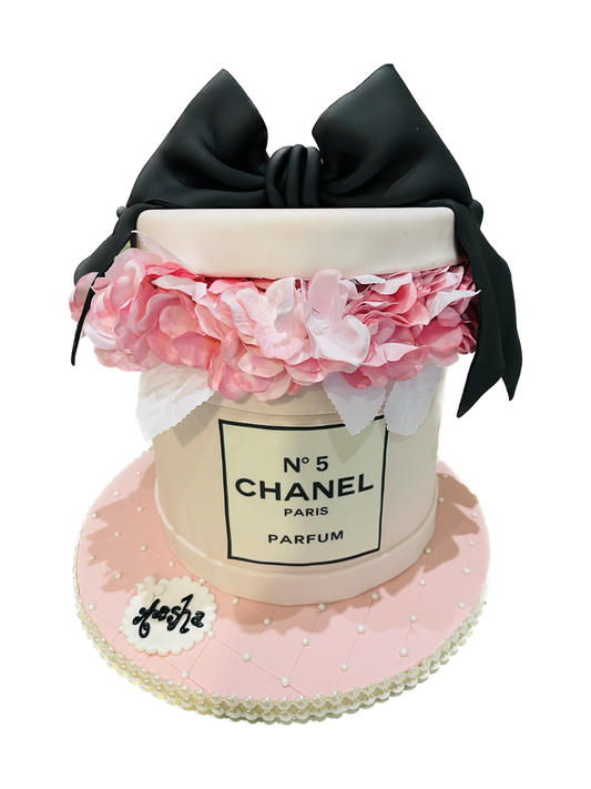 No. 5 Chanel Fondant Birthday Cake