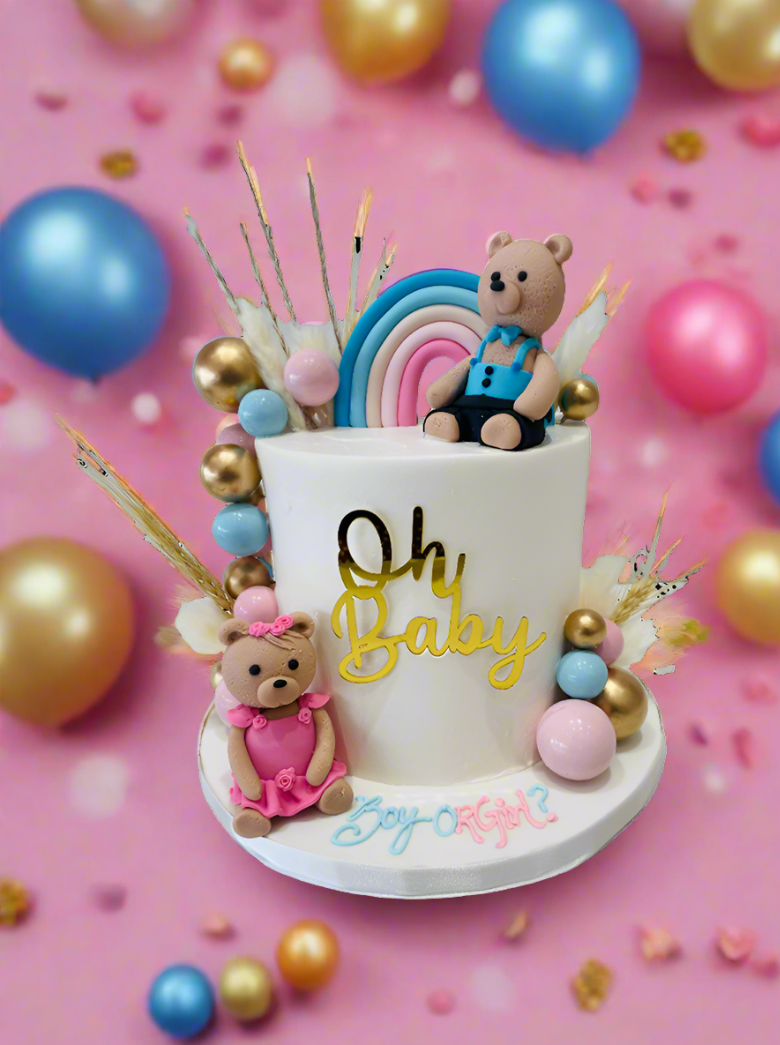 Oh Baby Teddy Cream Cake