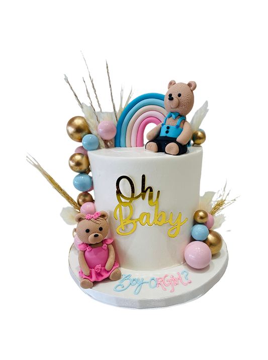 Oh Baby Teddy Cream Cake