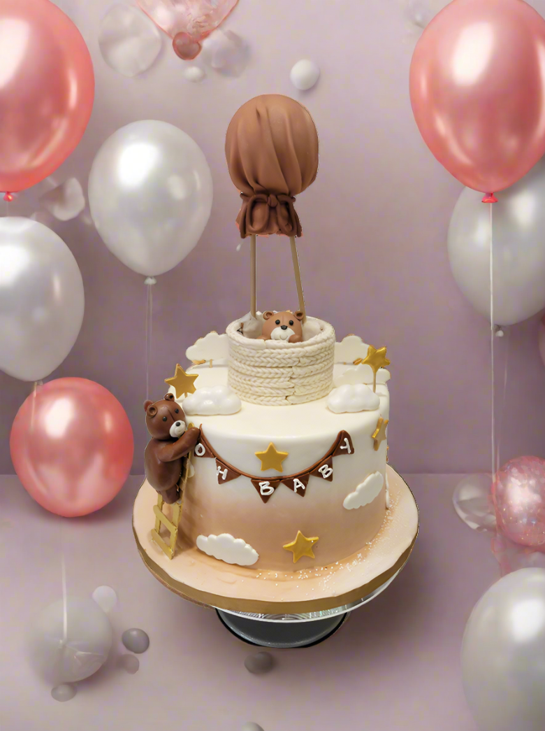 Oh Baby Teddy Fondant Cake