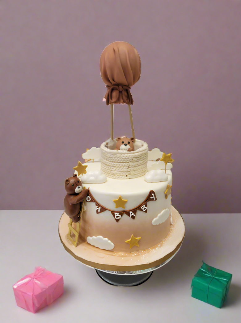 Oh Baby Teddy Fondant Cake