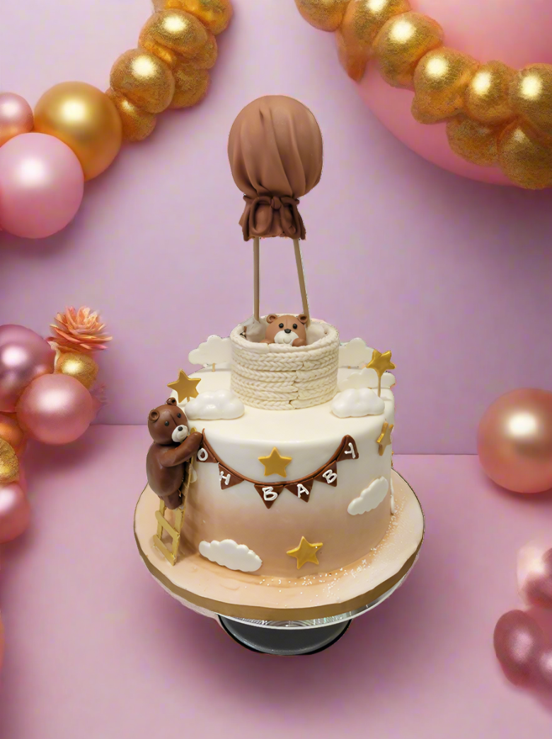 Oh Baby Teddy Fondant Cake
