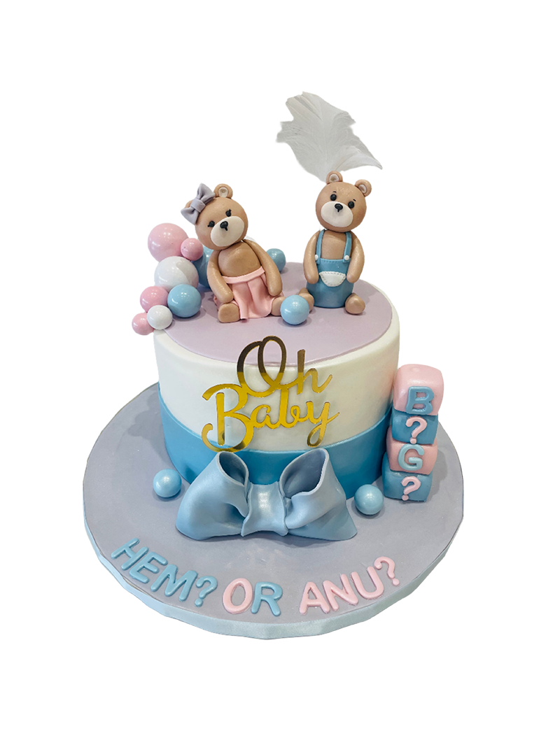 Oh Baby Teddy Fondant Cake