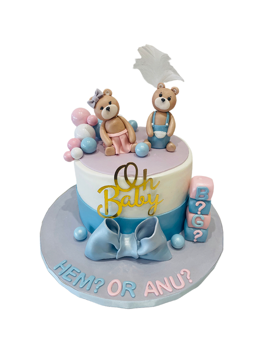 Oh Baby Teddy Fondant Cake