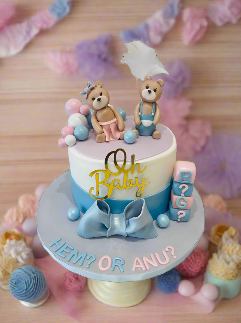 Oh Baby Teddy Fondant Cake