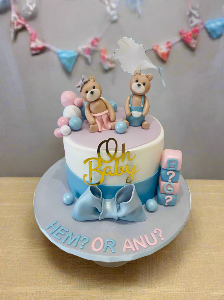 Oh Baby Teddy Fondant Cake