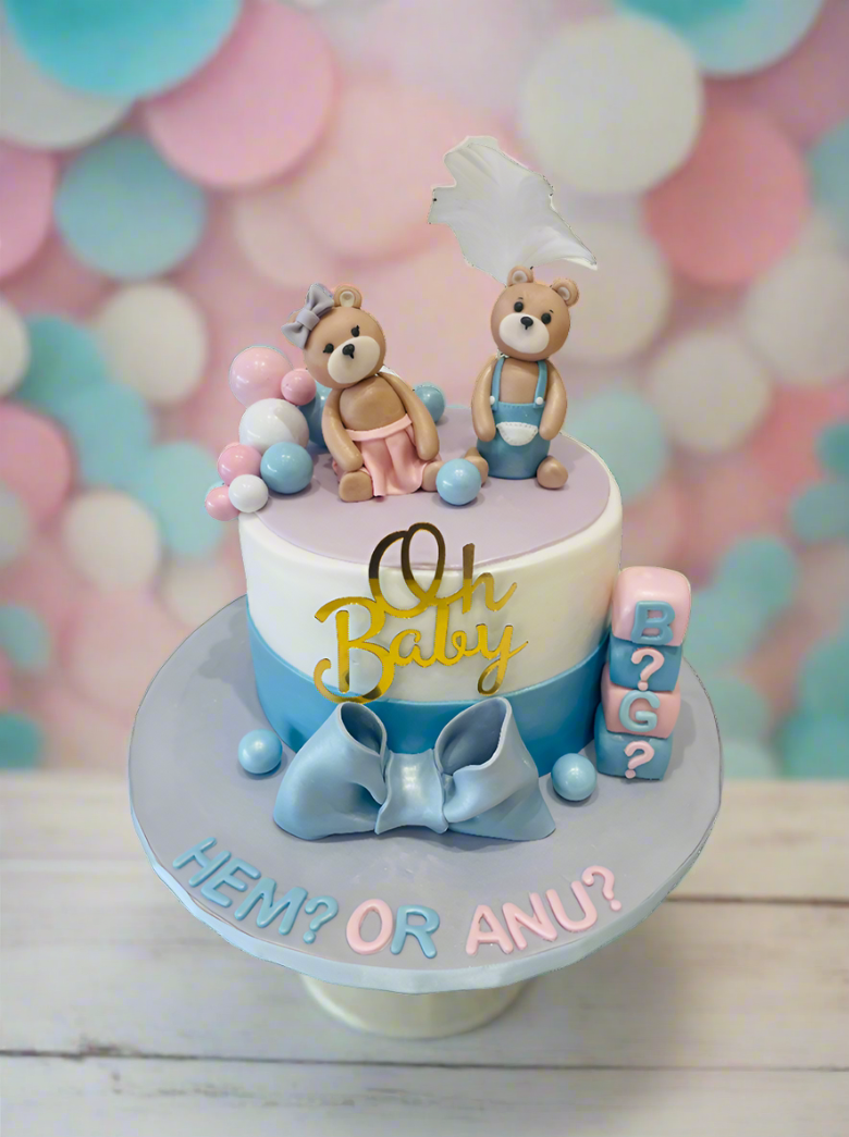 Oh Baby Teddy Fondant Cake