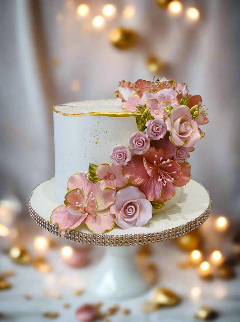 Olivia Rosegold & Pink Cream Cake