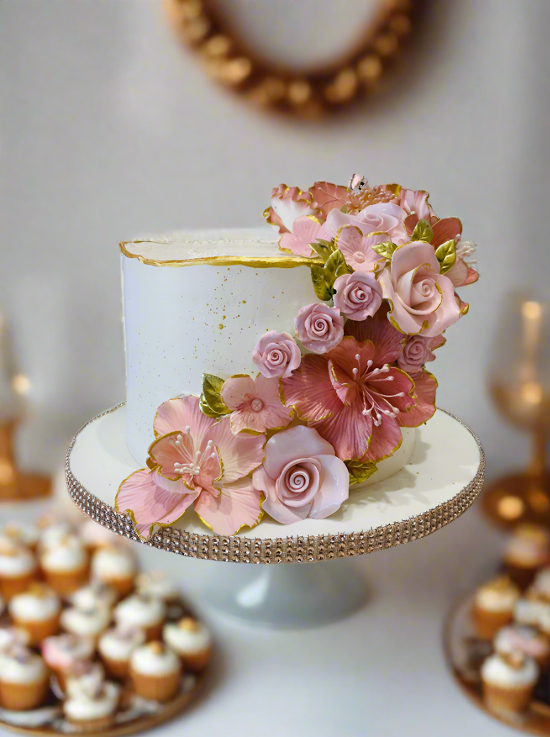 Olivia Rosegold & Pink Cream Cake