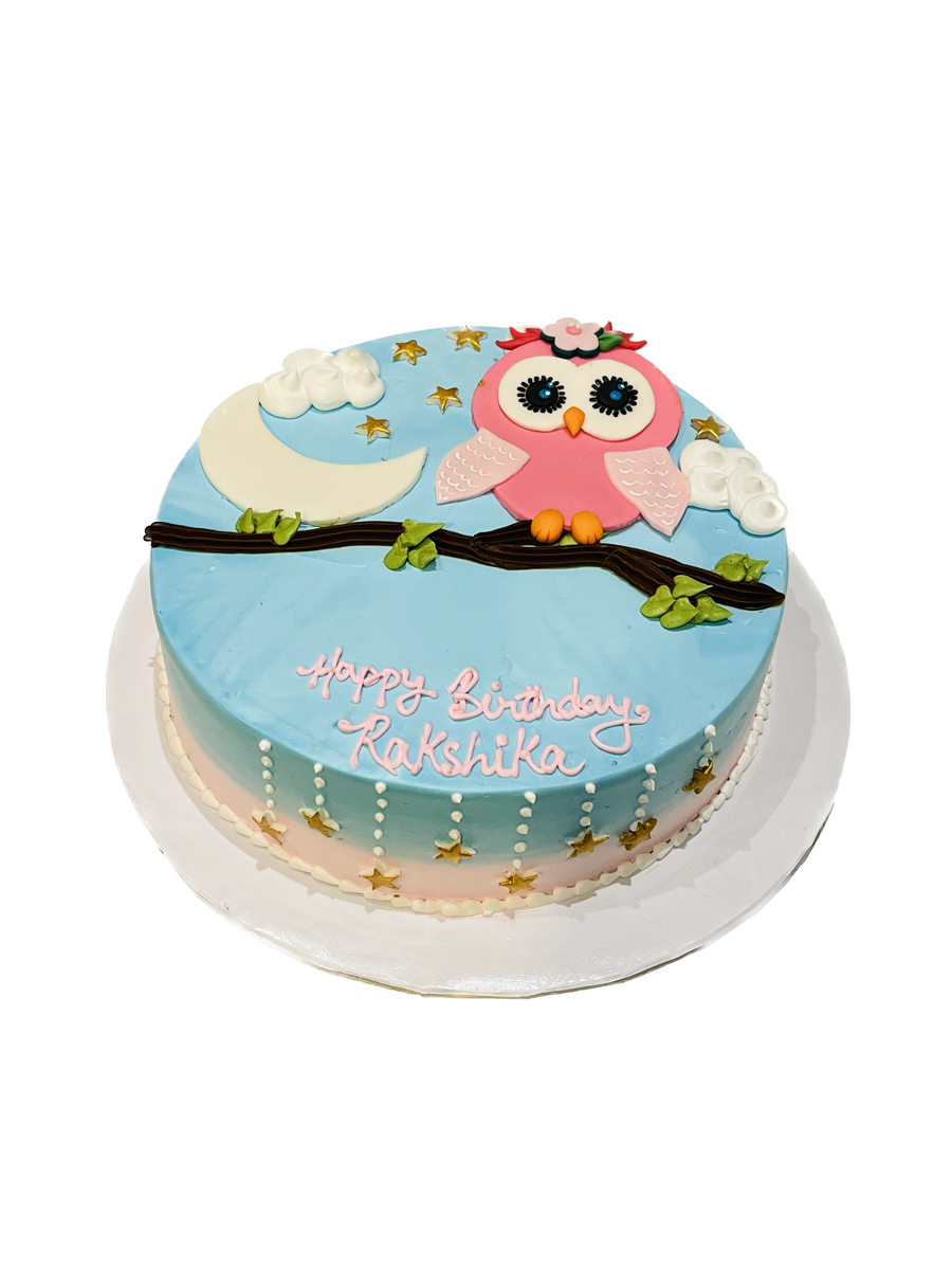 Owl Cream Cake