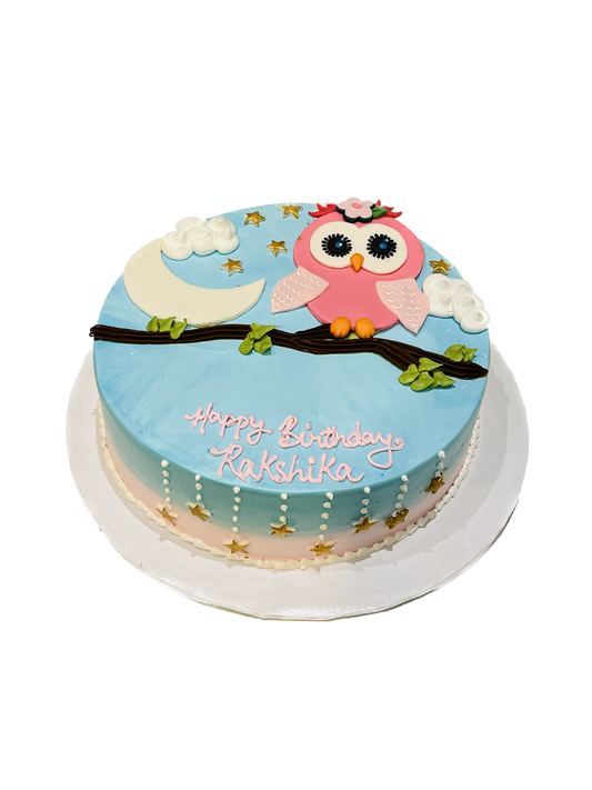 Owl Cream Cake