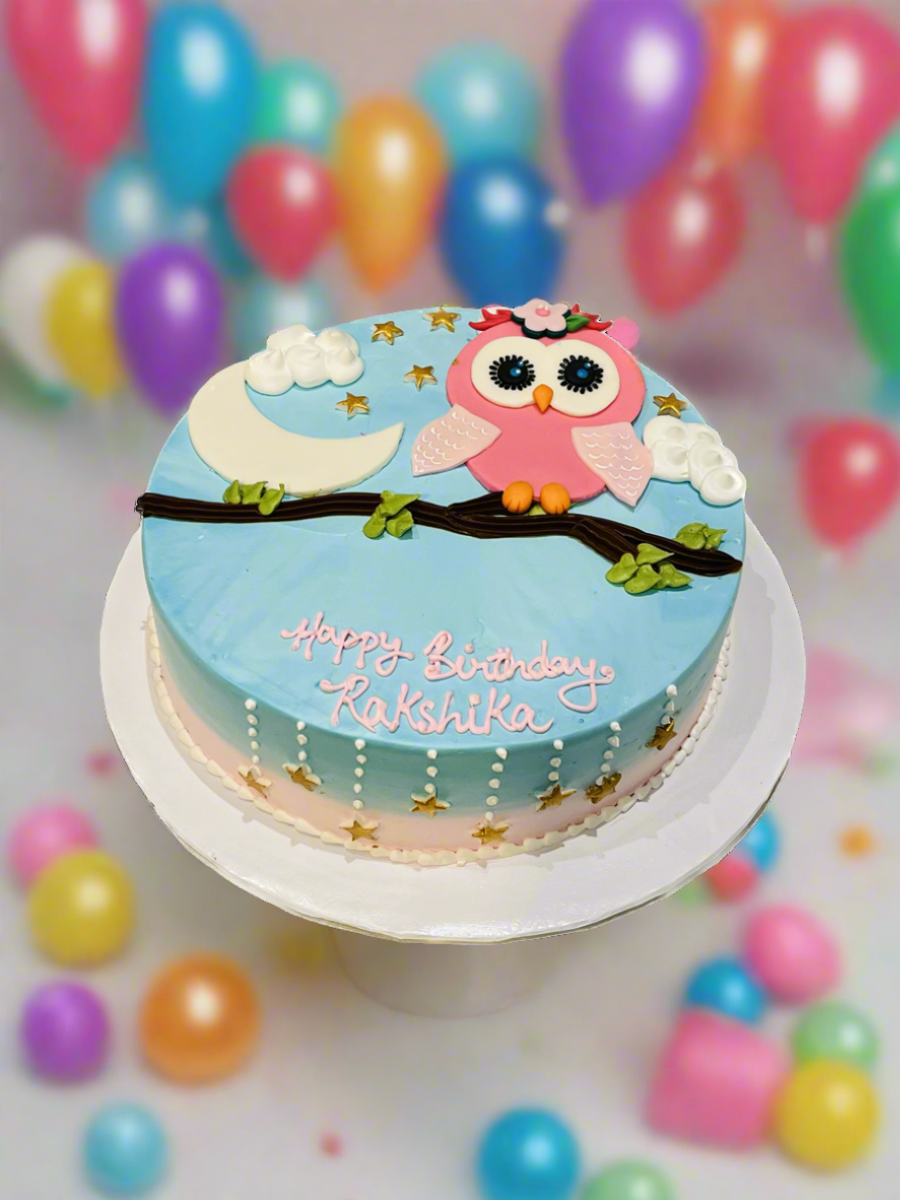Owl Cream Cake