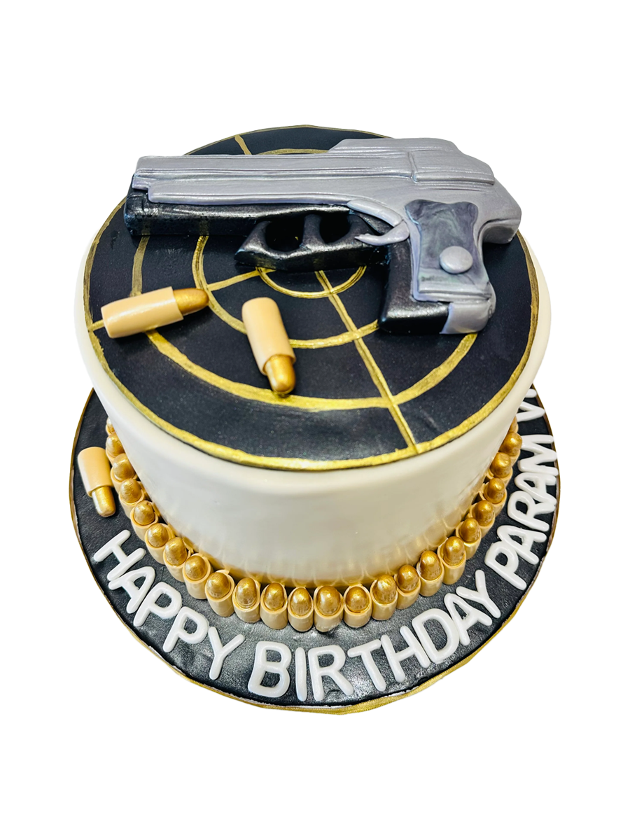 PARAM GUN FONDANT CAKE