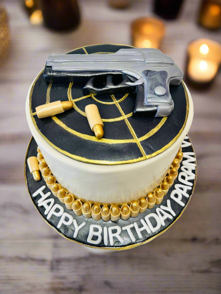 PARAM GUN FONDANT CAKE