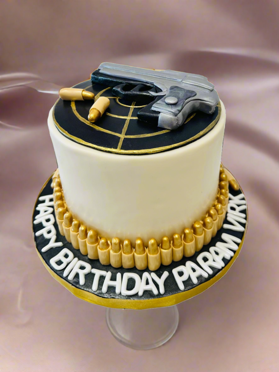 PARAM GUN FONDANT CAKE