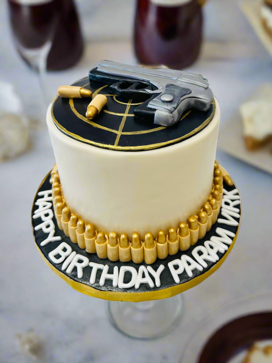 PARAM GUN FONDANT CAKE