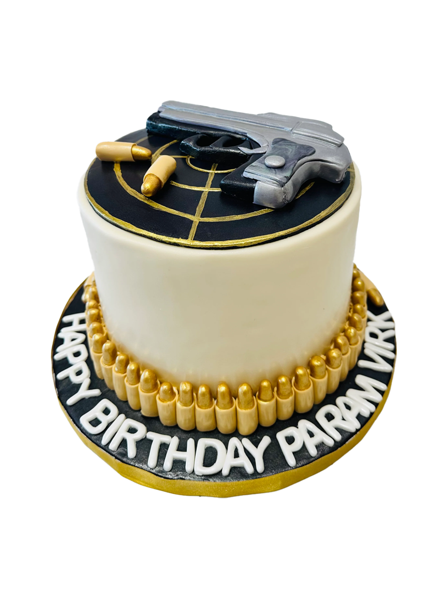 PARAM GUN FONDANT CAKE