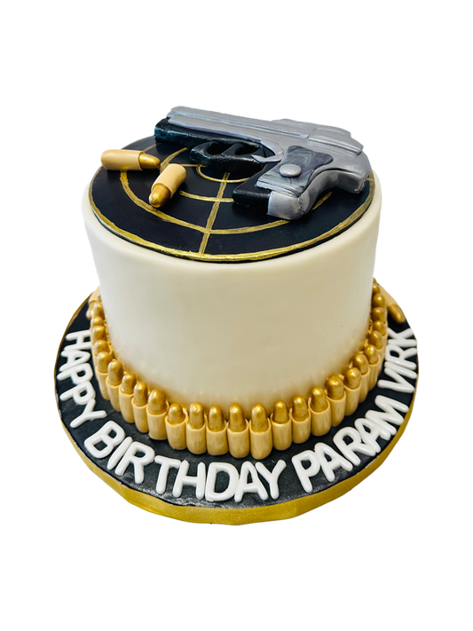 PARAM GUN FONDANT CAKE