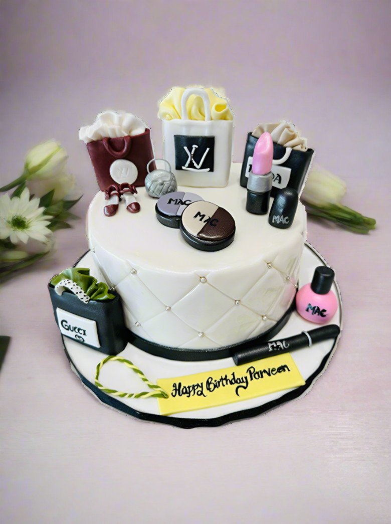 Parveen Makeup Fondant Cake