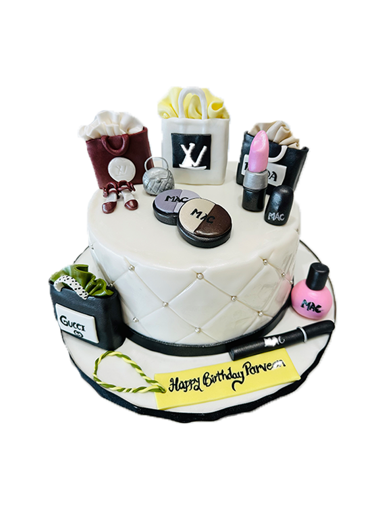 Parveen Makeup Fondant Cake