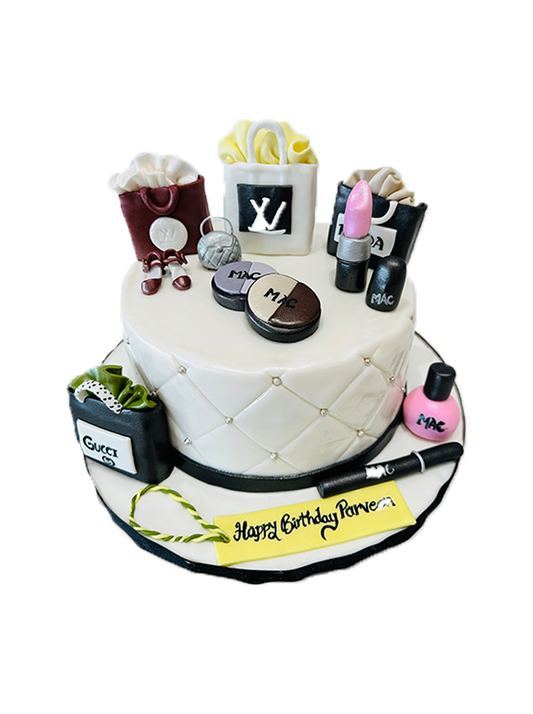 Parveen Makeup Fondant Cake