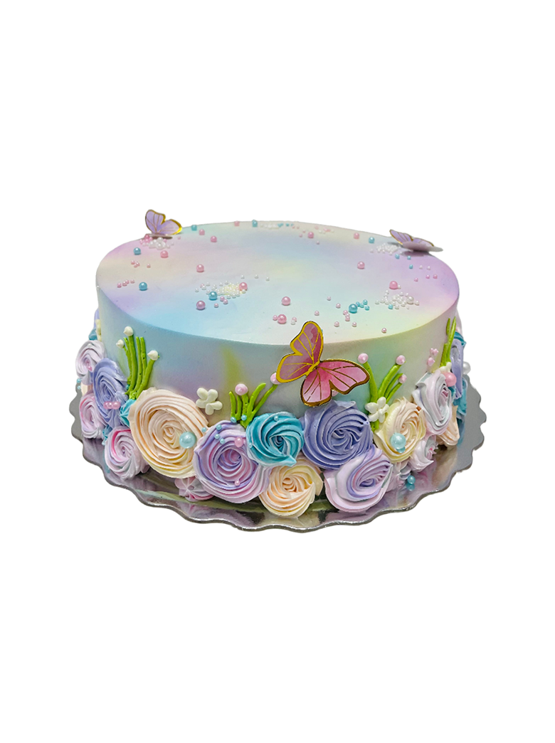 Pastel Garden Cake