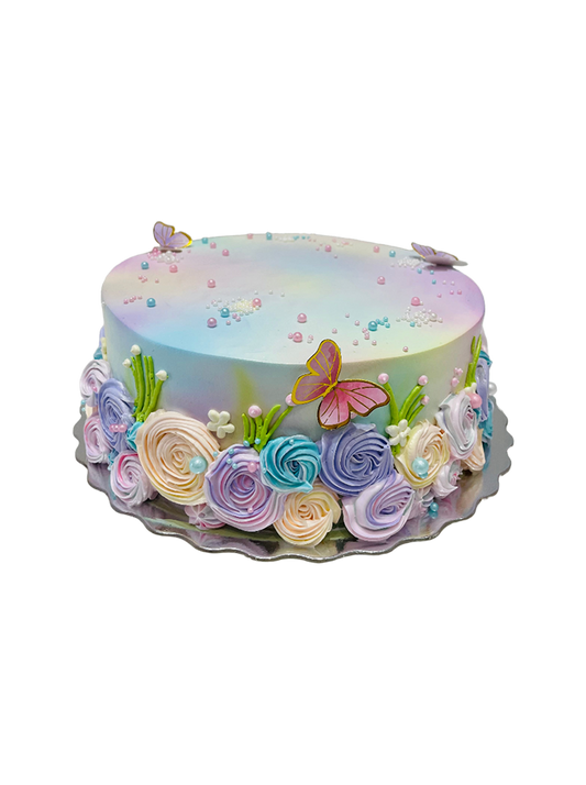 Pastel Garden Cake