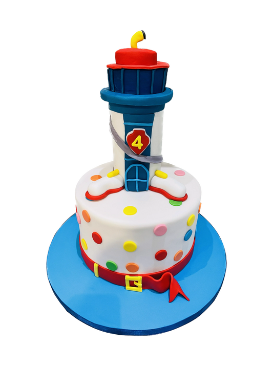 Paw Patrol Tower Fondant Cake