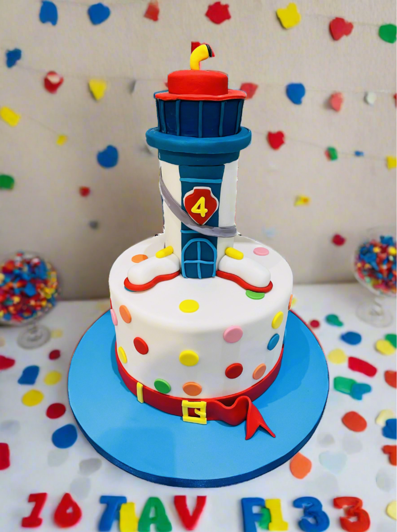 Paw Patrol Tower Fondant Cake