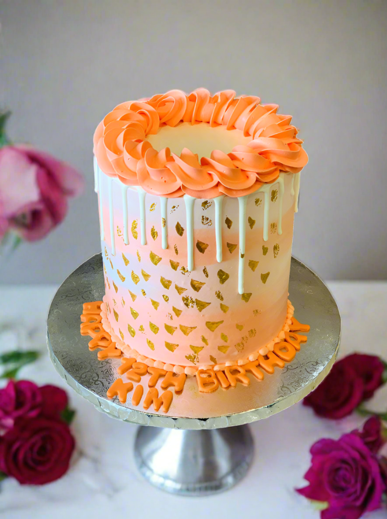 Peach Drizzle Cake
