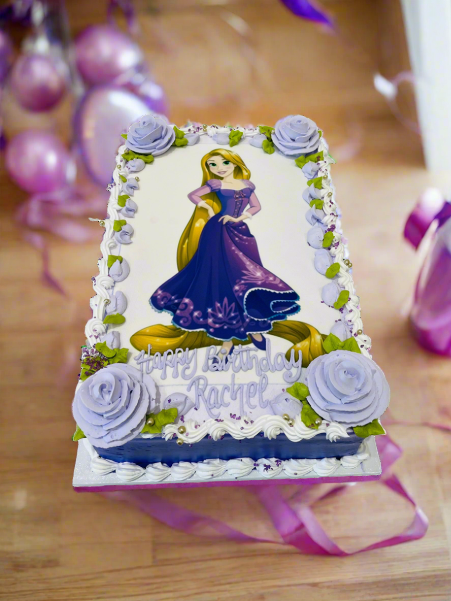 Rapunzel Photo Cake