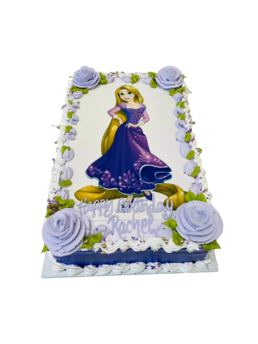 Rapunzel Photo Cake
