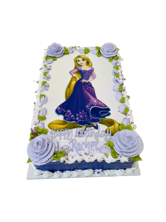 Rapunzel Photo Cake