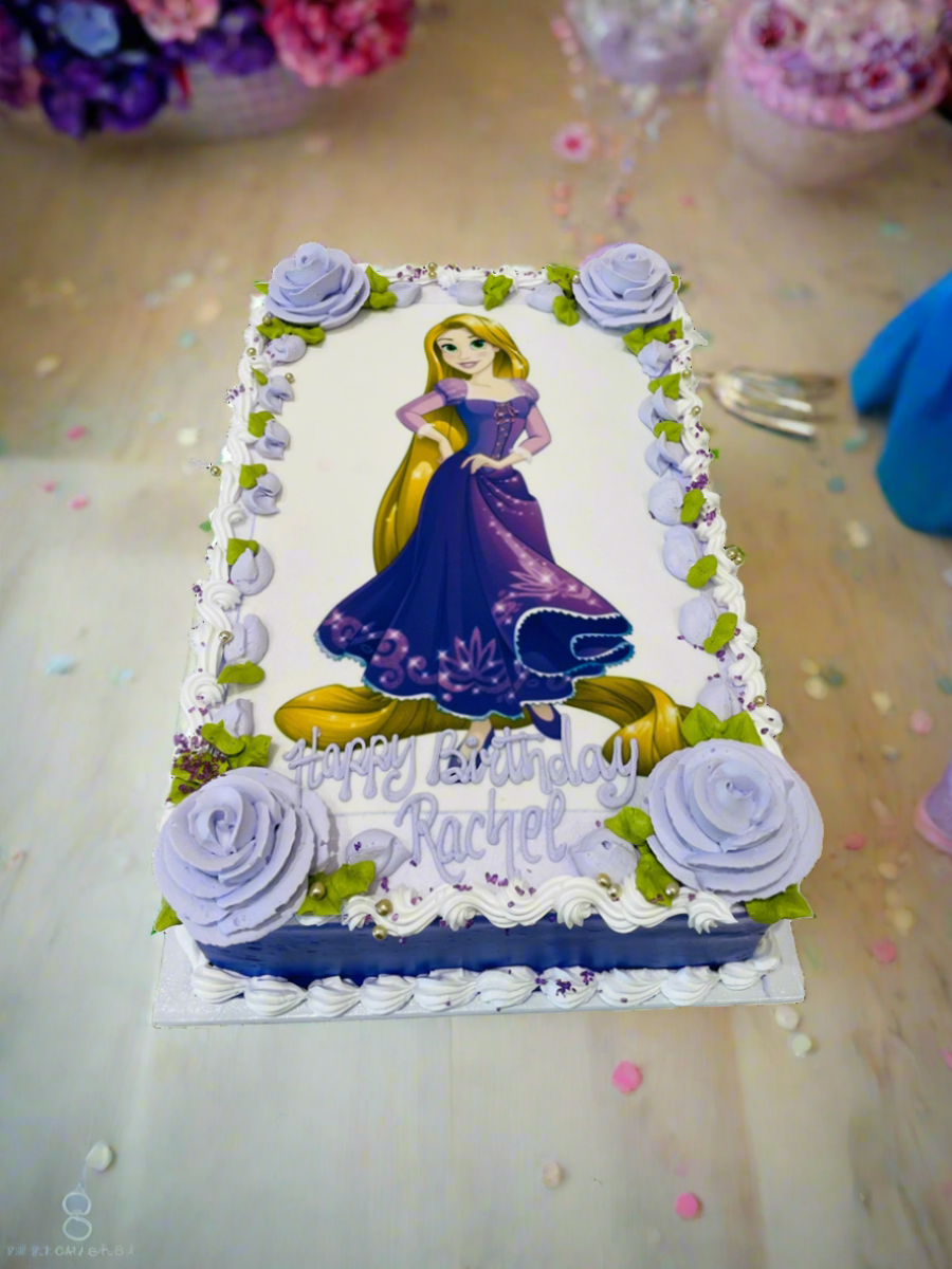 Rapunzel Photo Cake