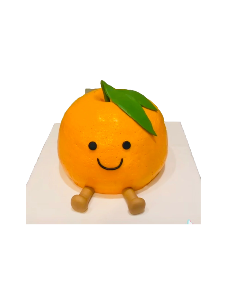 Cutie Pie Orange Birthday Cake
