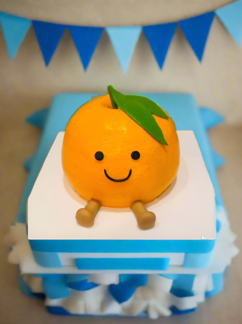 Cutie Pie Orange Birthday Cake