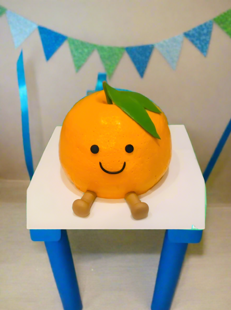 Cutie Pie Orange Birthday Cake