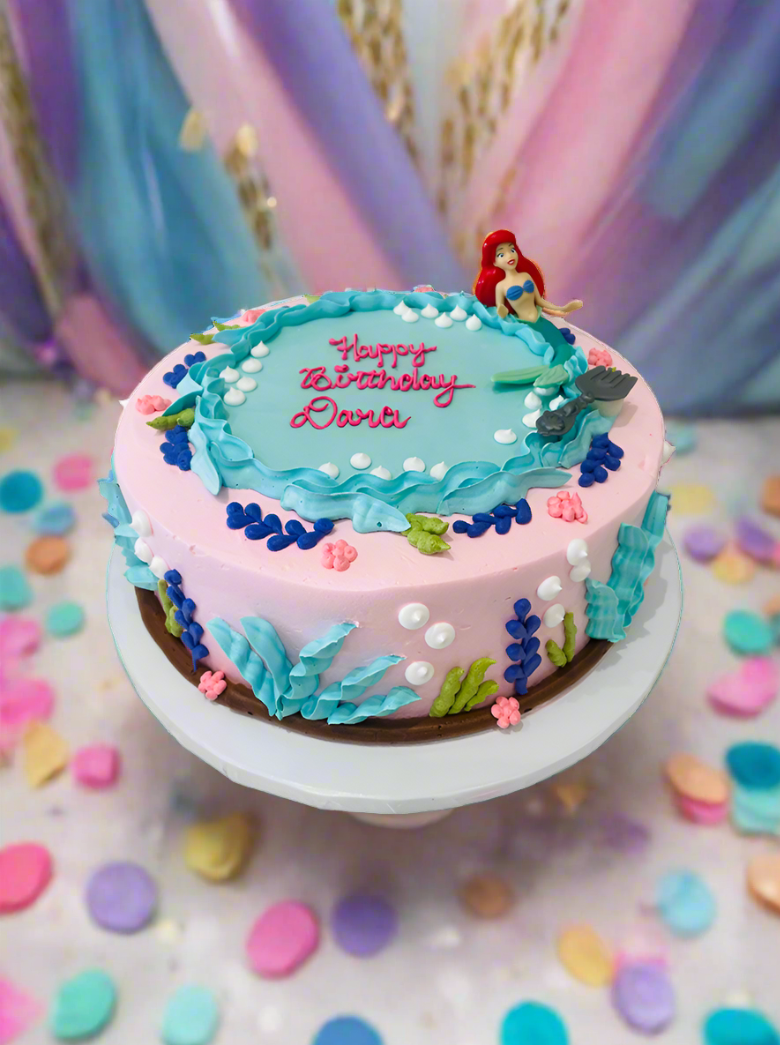 Pink Ariel Cream Cake