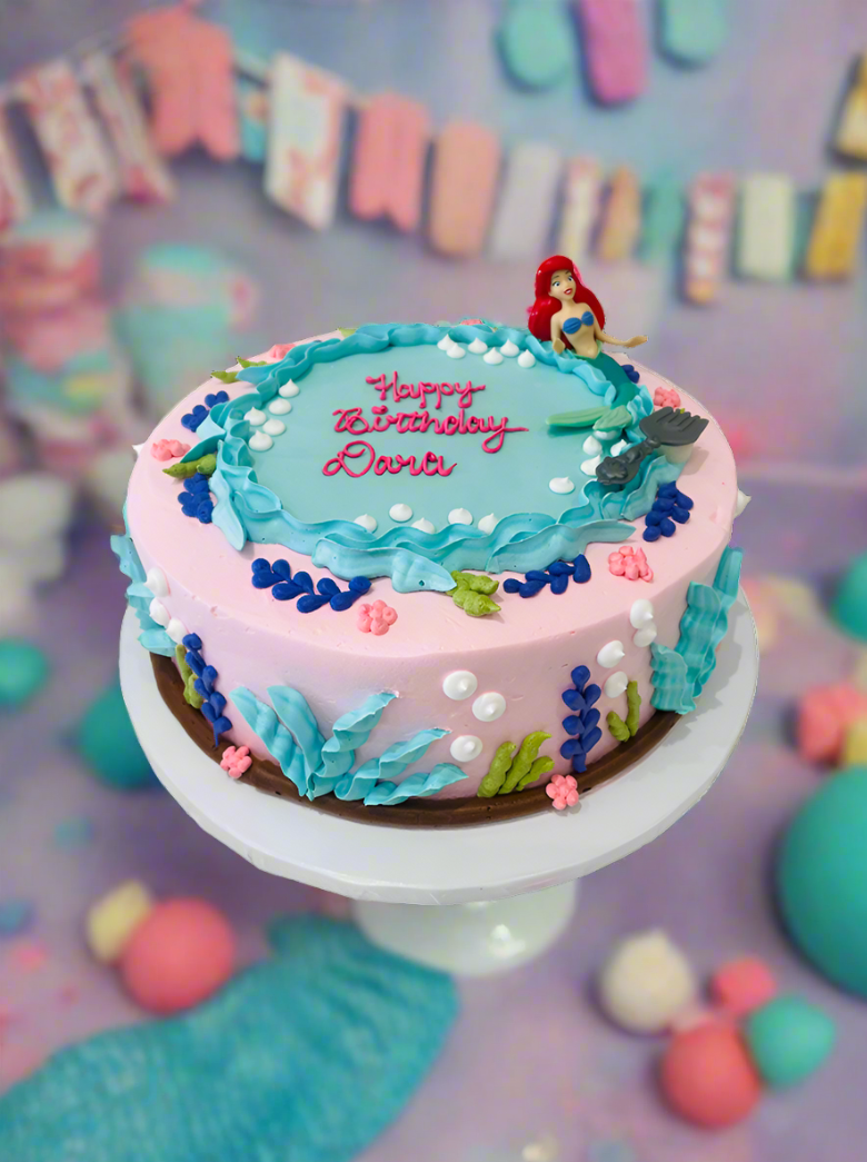Pink Ariel Cream Cake