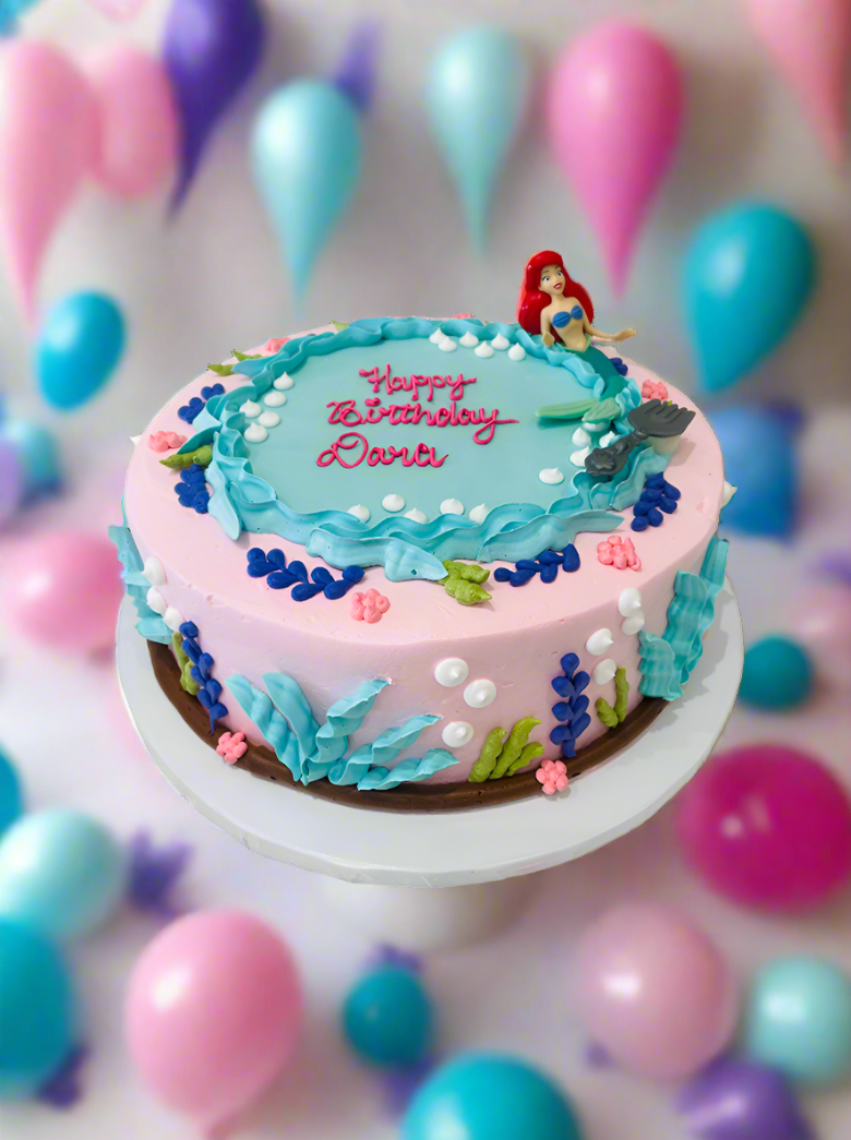 Pink Ariel Cream Cake