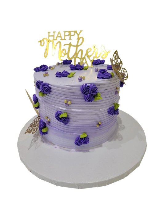 Lavender Butterfly Mother's Day Cake