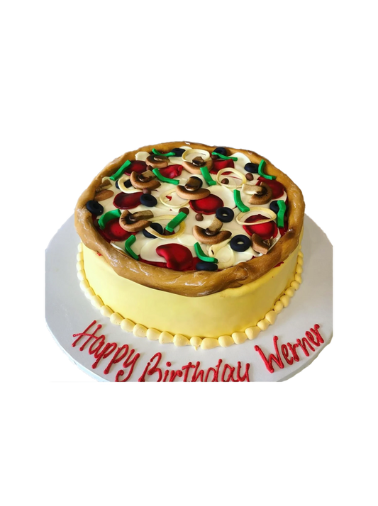 Pizza Fondant Cake
