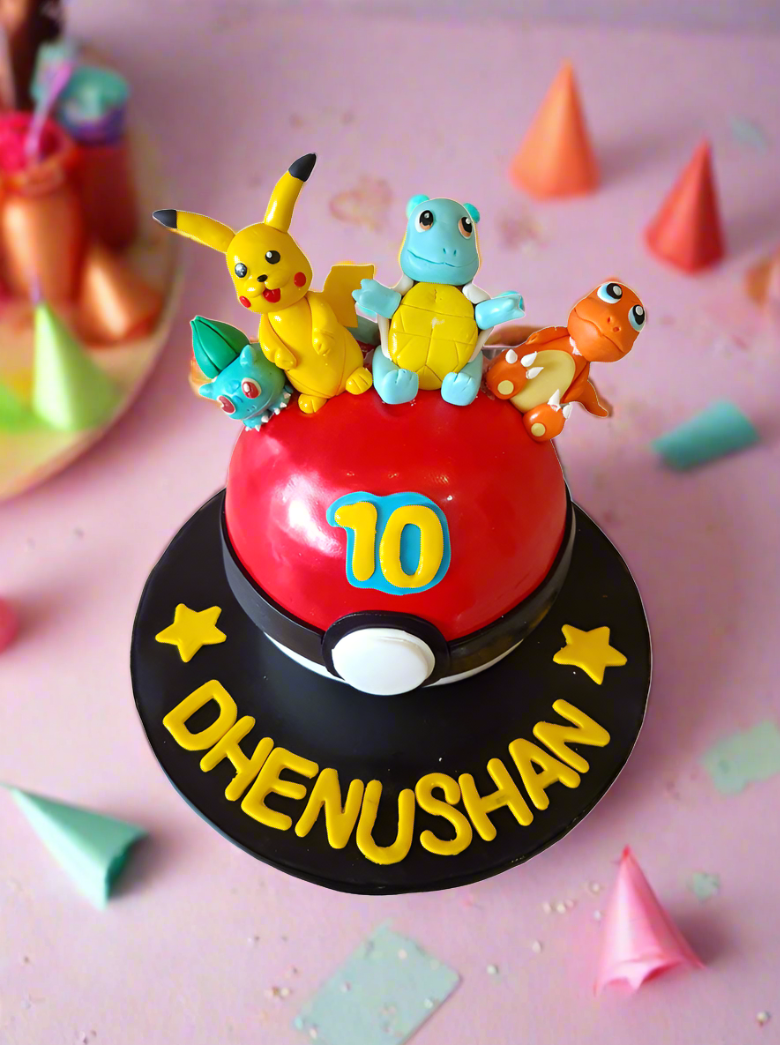 Pokemon Fondant Cake