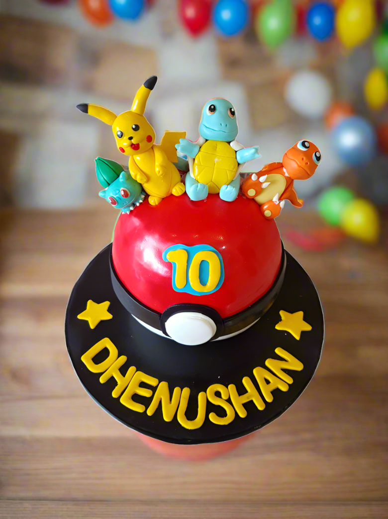 Pokemon Fondant Cake
